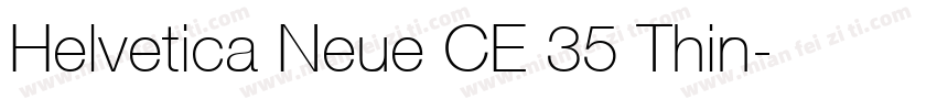 Helvetica Neue CE 35 Thin字体转换